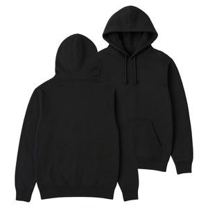 Sudadera con Capucha Unisex Negra Personalizada, 100% Algodón, Forro Polar Transpirable y Ligero, con Bolsillo Tipo Canguro, para Montar a Caballo - Product Image 1
