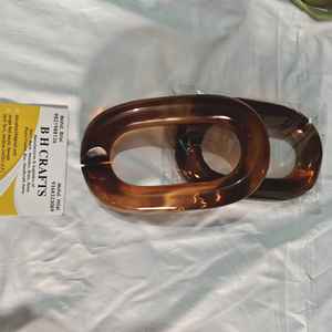 Cadena de Resina Acrílica Hecha a Mano de Estilo Retro, Disponible en Todos los Colores, Cadena de Eslabones Gruesos a la Moda con Adornos de Ángel y Búho - Product Image 1