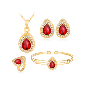 9820 Juego de 6 Piezas de Reloj, Pulsera, Collar y Pendientes de Lujo para Mujer, Reloj con Cristales, Conjunto de Reloj de Moda para Mujer - Product Image 4