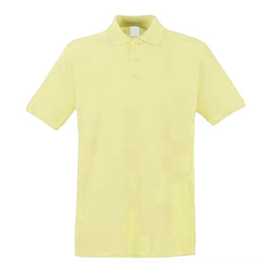 Summer Yellow Soft Cotton Polo Shirt Stylish and Breathable Custom Design Casual Wear <b>Classic</b> Collar Modern Fit Polo Shirt - Product Image 1