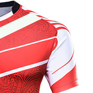 ชุดรักบี้ชายแบบซับลิเมชั่นขายส่ง เสื้อเจอร์ซีย์เย็บใหม่พร้อมกางเกงขาสั้น ชุดกีฬาแบบมืออาชีพพร้อมลายพิมพ์สำหรับขาย - Product Image 4