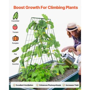 Treillis pliable en métal de 1,2 m pour concombres avec pinces de fixation pour plantes grimpantes - Product Image 4