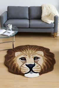 Custom Modern Rug Hand Tufted brown golden zological <b>Carpet</b> Minimalist Anti Slip Floor Mat for Living Room Bedroom Home Decor - Product Image 3