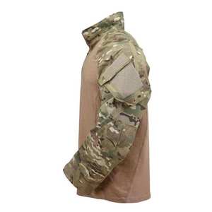 Custom Breathable Canvas Tactical Style Autumn Outdoor Camo Print Hunting <b>Shirt</b> for Unisex-Short Sleeve Hiking Camping - Product Image 3