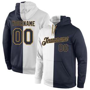 Sudadera Deportiva Personalizada con Costuras Blancas, Verde Kelly y Doradas, Sudadera con Nombre y Número del Equipo Personalizados para Hombre y Mujer - Product Image 4