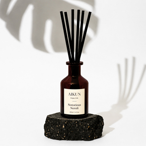 Aikun 200ml Notorious Neroli Scent Dark Red Glass Bottle Premium Gift Box Long Lasting Home Aroma <b>Diffuser</b> Reed <b>Diffuser</b> Set - Product Image 2