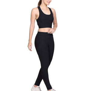 New Arrival Premium Quality Women's Yoga Set <b>Flared</b> <b>Legging</b> Nine Quarter Sleeve Bra for Seamless 2-Piece Set for Breathable - Product Image 4