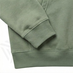 เสื้อฮู้ดดี้ผู้ชายผ้าคอตตอน 100% หนัก 450GSM สกรีนโลโก้ OEM แบบกำหนดเอง ทรงโอเวอร์ไซส์ ไหล่ตก ชายเสื้อครอป ทรงหลวม ใส่ได้ในฤดูหนาว - Product Image 6