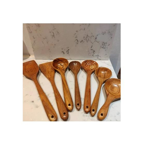 Juego de Cubiertos Hechos a Mano para el Hogar, Más Vendidos, Nuevos Accesorios de Cocina, Cubertería, Cuchara de Madera para Servir Ensaladas - Product Image 3