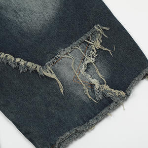 Pantalones Cortos de Mezclilla para Hombre, Casuales, Transpirables, Ligeros, con Cintura Elástica, de Alta Calidad, con Logotipo Personalizado Impreso, 100% Algodón - Product Image 4