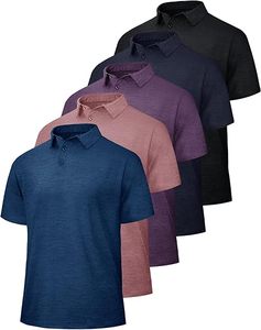 Polo de Golf de Manga Corta con Estampado Completo, Cuello Rígido de Secado Rápido, Poliéster Reciclado - Product Image 6
