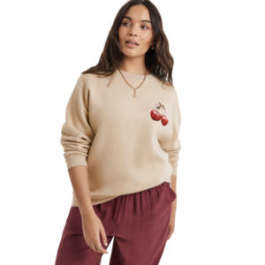 Nuevas sudaderas de cuello redondo estampadas de alta calidad con diseño de logotipo personalizado, estilos modernos para mujer, sudadera de tela de algodón. - Product Image 2