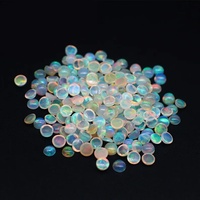 Opale d'Éthiopie naturelle, taille brillant rond, pierres précieuses Welo Fire, 3-6mm, qualité FF, certifiées par un tiers pour la fabrication de bijoux