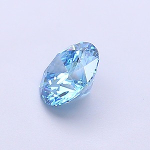 Diamant CVD créé en laboratoire, taille ronde, couleur bleu vif fantaisie, clarté VVS2, polissage excellent, qualité supérieure, pierre non montée pour bague. - Product Image 3