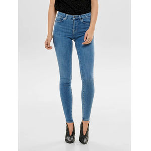 Wholesale Custom <b>Women's</b> High Waist <b>Stretch</b> Denim Pants Solid Color Skinny <b>Jeans</b> Cotton Boyfriend Fit Casual Style OEM - Product Image 1