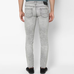 Jean en denim léger de haute qualité pour homme, coupe slim droite, style streetwear, délavé, écologique, respirant, pantalon printemps-hiver - Product Image 3