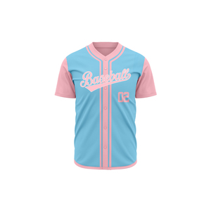 Camiseta de Béisbol OEM Barata, Personalizada con Logotipo Bordado, Diseño por Sublimación, Camiseta de Béisbol para Hombre - Product Image 3