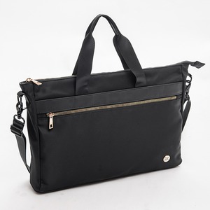 Sac à main en twill noir fin, sac à bandoulière, sac simple pour ordinateur portable, sac d'affaires imperméable - Product Image 2