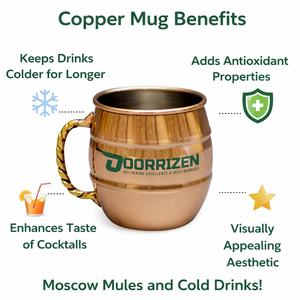 Nouvelles tasses à bière en cuivre pur écologiques réutilisables, anti-fuite, grande capacité, design personnalisable, haute qualité, sans danger pour les aliments - Product Image 5