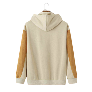 Men's Hooded <b>Sweatshirt</b> <b>Heart</b> Pattern Digital Embroidered Regular Fit Casual Knitted Cotton Fleece Eco-Friendly Autumn Wear - Product Image 2