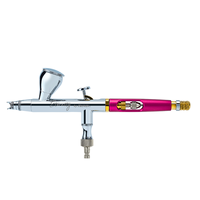 Kit Aérographe Professionnel pour Barbiers, Pistolet Aérographe 0.2 0.3 mm pour Coiffure, Maquillage et Ongles