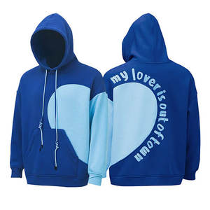 Sudadera con Capucha de Invierno para Parejas, Diseño Nuevo, con Estampado de Corazón y Logotipo, Secado Rápido, Forro Polar Ecológico - Product Image 4