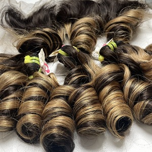 Extensiones de Cabello Humano Vietnamita Virgen 100% Natural, Color Café Piano, Rizado y Voluminoso, Doble Trama, Precio al por Mayor - Product Image 6