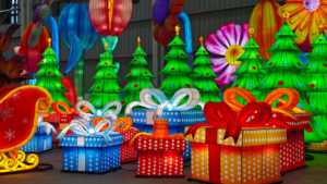 ไฟประดับคริสต์มาสขนาดใหญ่สำหรับกลางแจ้ง ไฟประดับสวนสัตว์ งานแสดงโคมไฟ งานแสดงแสงสีเสียงดนตรี ผู้ผลิตงานตกแต่งตามสั่ง - Product Image 5