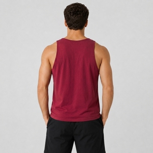 Camiseta sin mangas informal de algodón para hombre, cómoda, transpirable, ligera, para fitness, gimnasio, correr, deportiva, de verano - Product Image 4