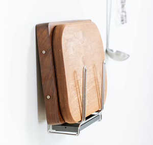 Soporte de pared para tapas de ollas y tablas de cortar de acero inoxidable 304, organizador de alta resistencia con capacidad de 10 kg. - Product Image 1