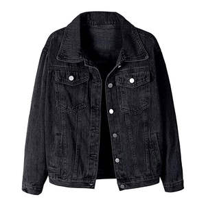 Veste en jean varsity 100% coton à manches longues pour homme, streetwear personnalisé, à capuche, séchage rapide, respirante, hiver - Product Image 1