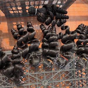 Venta al por mayor Super doble dibujado vietnamita extensiones de cabello humano de onda profunda-alta calidad precio al por mayor - Product Image 3