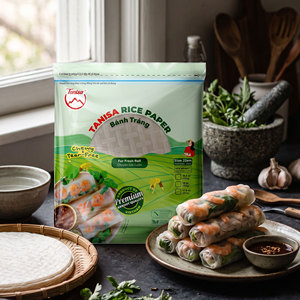 Papier de riz vietnamien pour les rouleaux de printemps frais – Usine certifiée FSSC, HALAL, ISO, HACCP, export direct dans le monde entier - Product Image 1