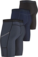 Shorts de compression personnalisés pour hommes avec poche, séchage rapide, extensibles dans 4 directions, pour la gym, la course, le fitness, sous-vêtement de sport, vêtements OEM en gros