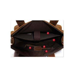 Top Quality Crazy Horse Leather Men <b>Briefcase</b> Rugged Executive Laptop Carrier with Smart Organizer Pockets Bulk Supply Low MOQ - Product Image 6