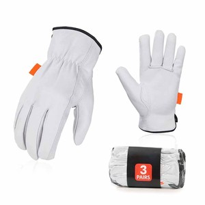 Guantes de Trabajo de Cuero de Cabra de Alta Calidad, Resistentes a la Abrasión y al Calor, para Actividades al Aire Libre, Jardinería, Duraderos - Product Image 2
