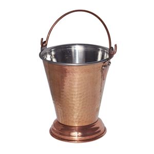Cubo enfriador de vino y champán de cobre martillado de lujo para mesas de comedor, decoración de bodas y suministros de hostelería para el hogar y hoteles - Product Image 5