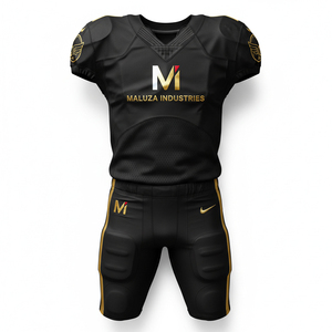 Uniforme de Fútbol Americano Personalizado, Conjunto Completo Sublimado, Impresión de Número y Logotipo del Equipo, Tela de Malla Resistente para Entrenamiento y Partidos - Product Image 1
