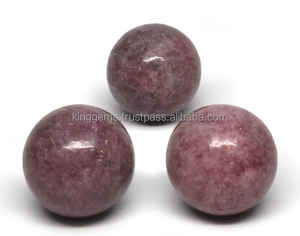 Bola de piedras preciosas de ágata Rosa lepidolita de alta calidad al por mayor, cristal curativo tallado en Feng Shui, artesanías de piedra semipreciosa amor - Product Image 3