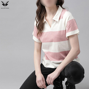 Camiseta Polo Personalizada para Mujer, Manga Corta, Algodón Transpirable, Corte Ajustado Informal, Camiseta de Golf Lisa para Dama, Venta al Por Mayor - Product Image 4