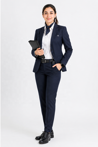 Uniformes d'aviation personnalisés à manches longues pour pilotes et personnel de cabine |   Uniformes d'aviation OEM ODM |   Uniforme du personnel de sécurité aéroportuaire féminin - Product Image 3