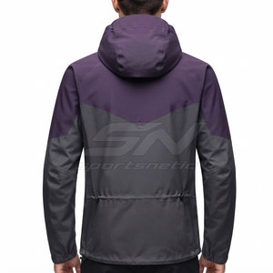 Veste d'extérieur résistante au vent pour homme, à capuche, légère, respirante, fermeture éclair intégrale, randonnée, trekking, aventure - Product Image 4
