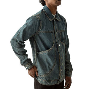 Chaquetas Vaqueras para Hombre, Nueva Colección, Estilo Urbano, Cómodas, Ecológicas, Cuello Alto, Bolsillos Delanteros, Invierno - Product Image 3