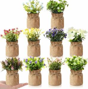 Florero Decorativo de Yute Ecológico – Florero de Fibra Natural Hecho a Mano para Estante, Mesa y Decoración de Interiores - Product Image 1