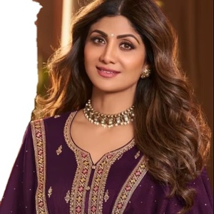 BANGLORI SEDA CON PIEDRA TRABAJO KURTI CON PANTALÓN Y DUPATTA PARA ADULTO - Product Image 1