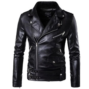 New Arrival Full Zipper Fashion <b>Leather</b> <b>Jacket</b> for Men's Wholesale Fashion Men Genuine <b>Leather</b> <b>Jacket</b> - Product Image 6