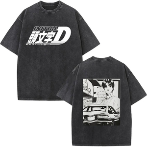 เสื้อยืดโอเวอร์ไซส์ลายกราฟิกคุณภาพสูง พิมพ์ลายปลาญี่ปุ่น ผ้าฝ้าย สตรีทแวร์ ทรงหลวม จากซัพพลายเออร์ - Product Image 4