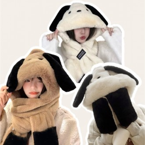 Piccolo cappello da cane invernale con tasca piccola 3 tipi di cappelli in un passamontagna al vapore/cappello di pelliccia - Product Image 1