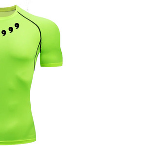 เสื้อคอมเพรสชั่นพรีเมียมสำหรับผู้ชาย ผ้าถัก 100% คอตตอน แขนสั้น สำหรับออกกำลังกาย ฟิตเนส ฝึกซ้อม เป็นมิตรกับสิ่งแวดล้อม น้ำหนักเบา - Product Image 2