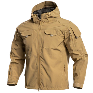 Veste de pêche tactique pour hommes, imperméable, coupe-vent, à capuche, softshell, doublée de polaire, pour la chasse en plein air - Product Image 3